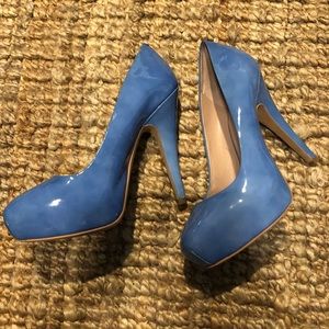 Periwinkle pump heels